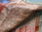 Royal Orange Silk Saree with Intricate Gold Detailing
