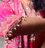 Pink Printed & Embroidered Kurta Pant Set with Dupatta