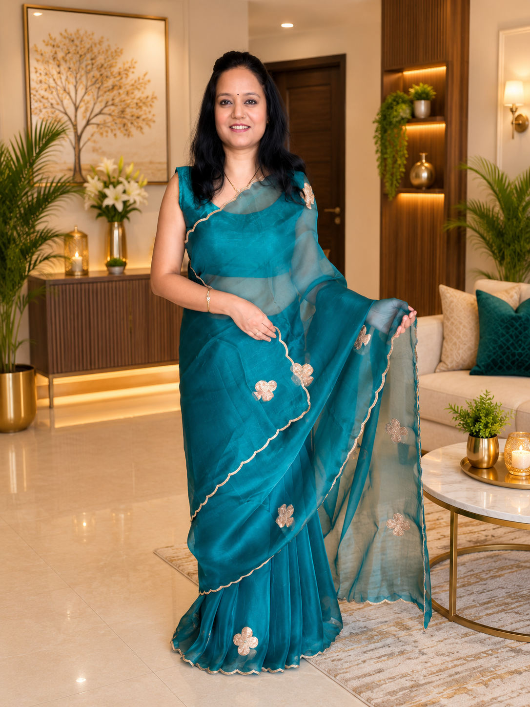 Pure Kora silk saree