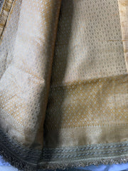 Yellow Gold Tissue Silk Saree